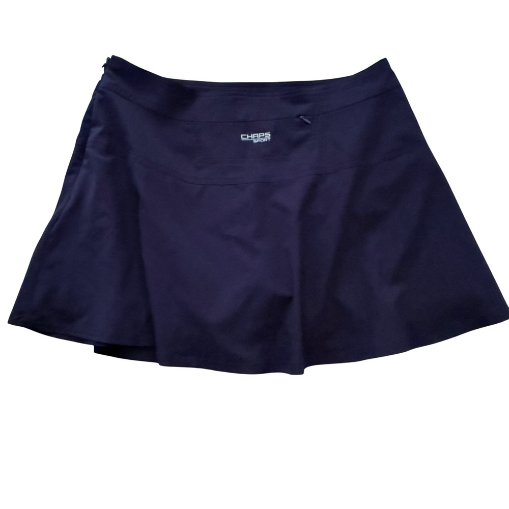 Chaps Sport Skort Womens 10 Navy Blue Athletic Golf Tennis Active Skirt - Picture 2 of 9